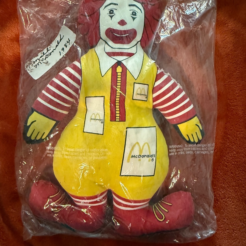McDonald's Pink and Yellow Plush Toy Delight